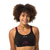 Haut de maillot de bain aquagym-aquabike femme Elea noir bordeaux