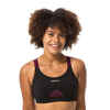 Women's Aquafit-Aqua-biking Swimsuit Top Elea - Black Burgundy