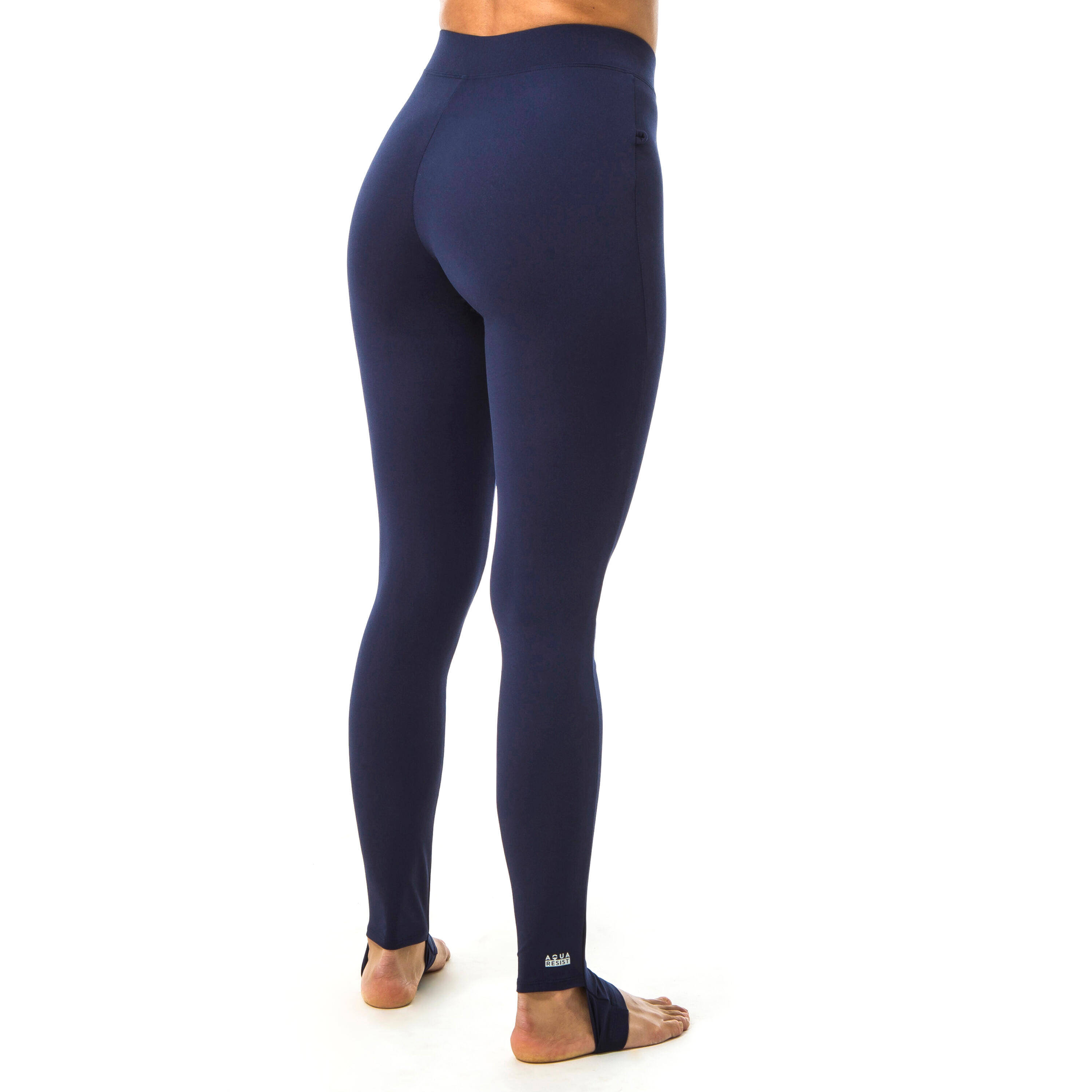 Women Swimming Leggings Una Stretchable & Quick-Dry Navy Blue -  4
