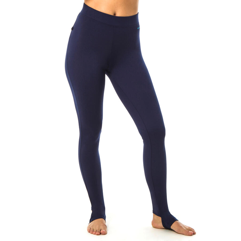 Legging de natation femme Una marine