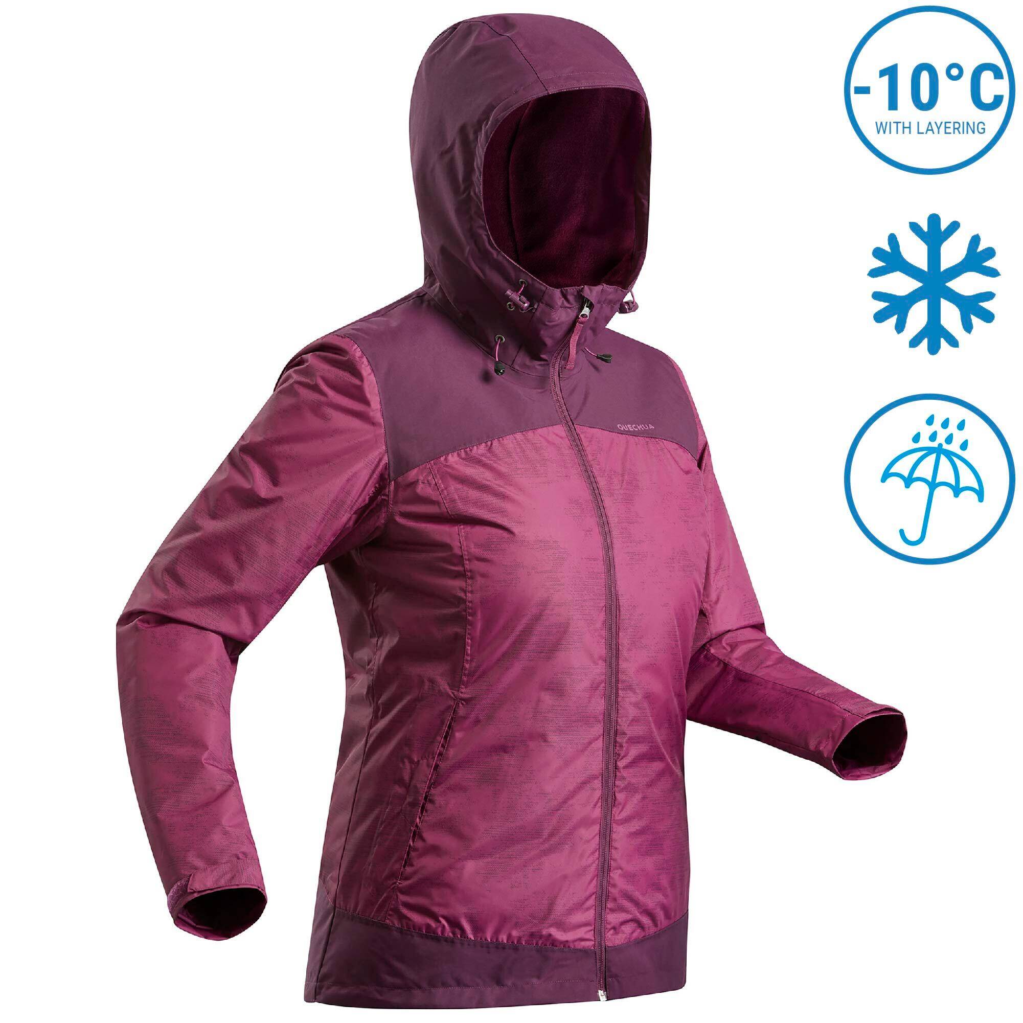 Women’s Snow Hiking Jacket - SH100 X-WARM -10°C - Water Repellent -  1