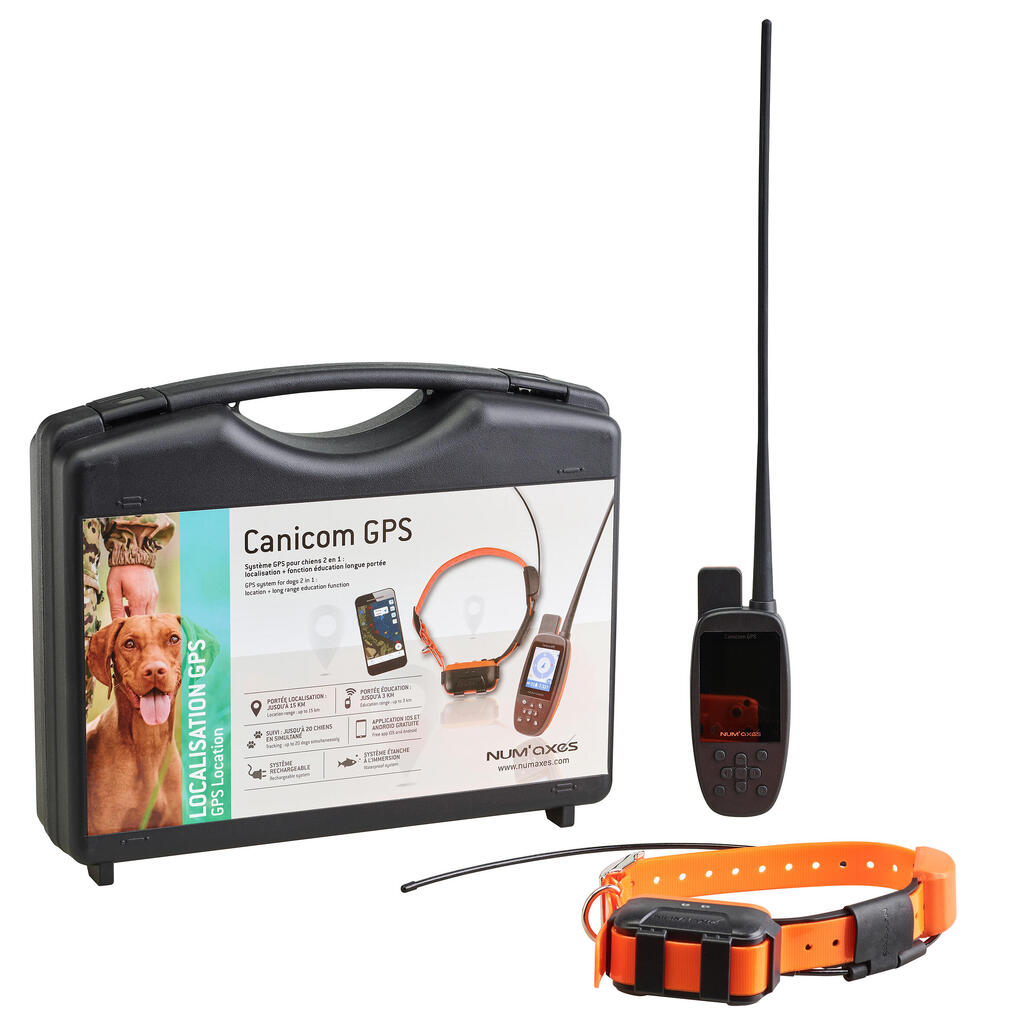 Pack collar + remote control for tracking and training dogs Numaxes Canicom 1047