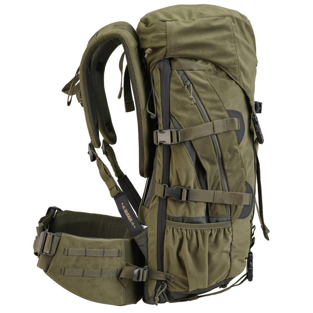 HUNTING BACKPACK BIG GAME 45 TO 90 LITRES - GREEN