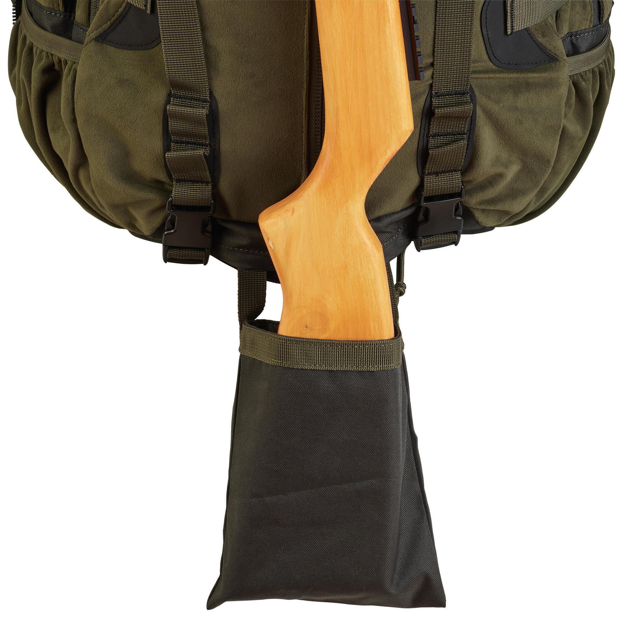 SAC A DOS CHASSE SILENCIEUX MODULABLE 45 90L BIG GAME VERT