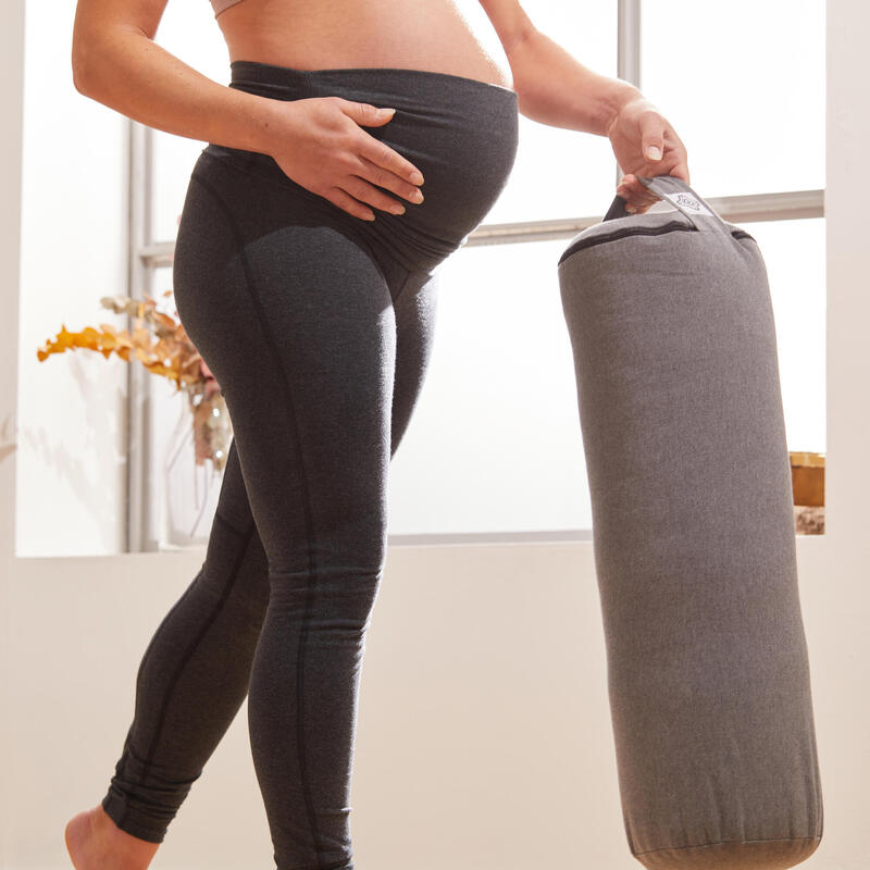Leggings mallas yoga embarazada ecodiseñado Mujer Gris Oscuro