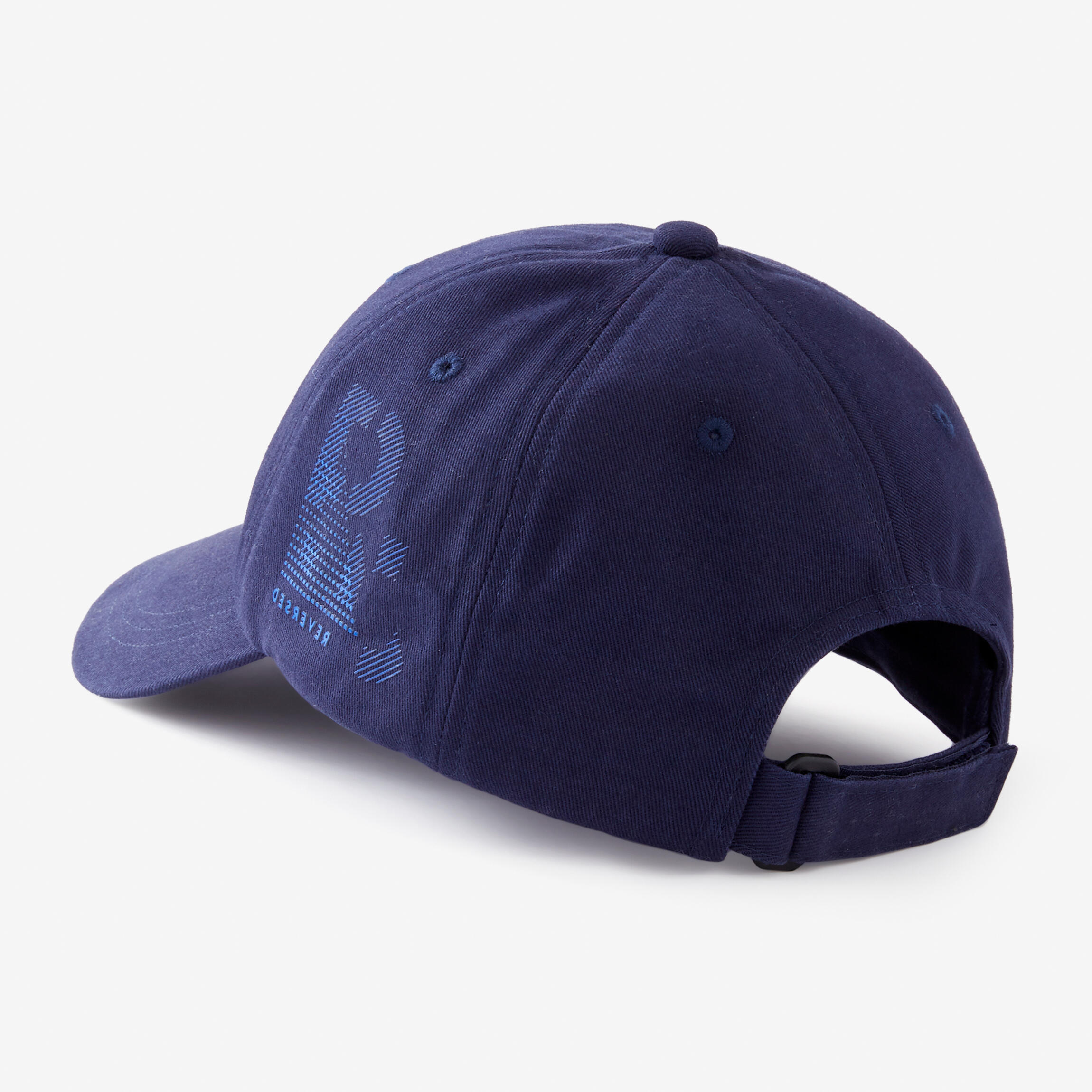 Kids' Cotton Cap - Navy Blue Print 3/6