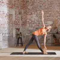 Women's Jacquard Seamless Dynamic Yoga Tank Top - Orange