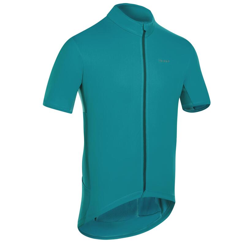 MAILLOT VELO ROUTE MANCHES COURTES ETE HOMME - RC500 VERT