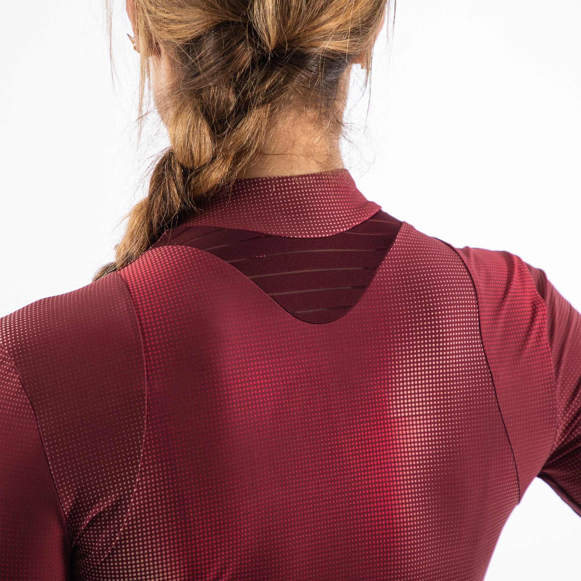 Women's Short-Sleeved Cycling Jersey RCR - Vibrant Raspberry 10/10