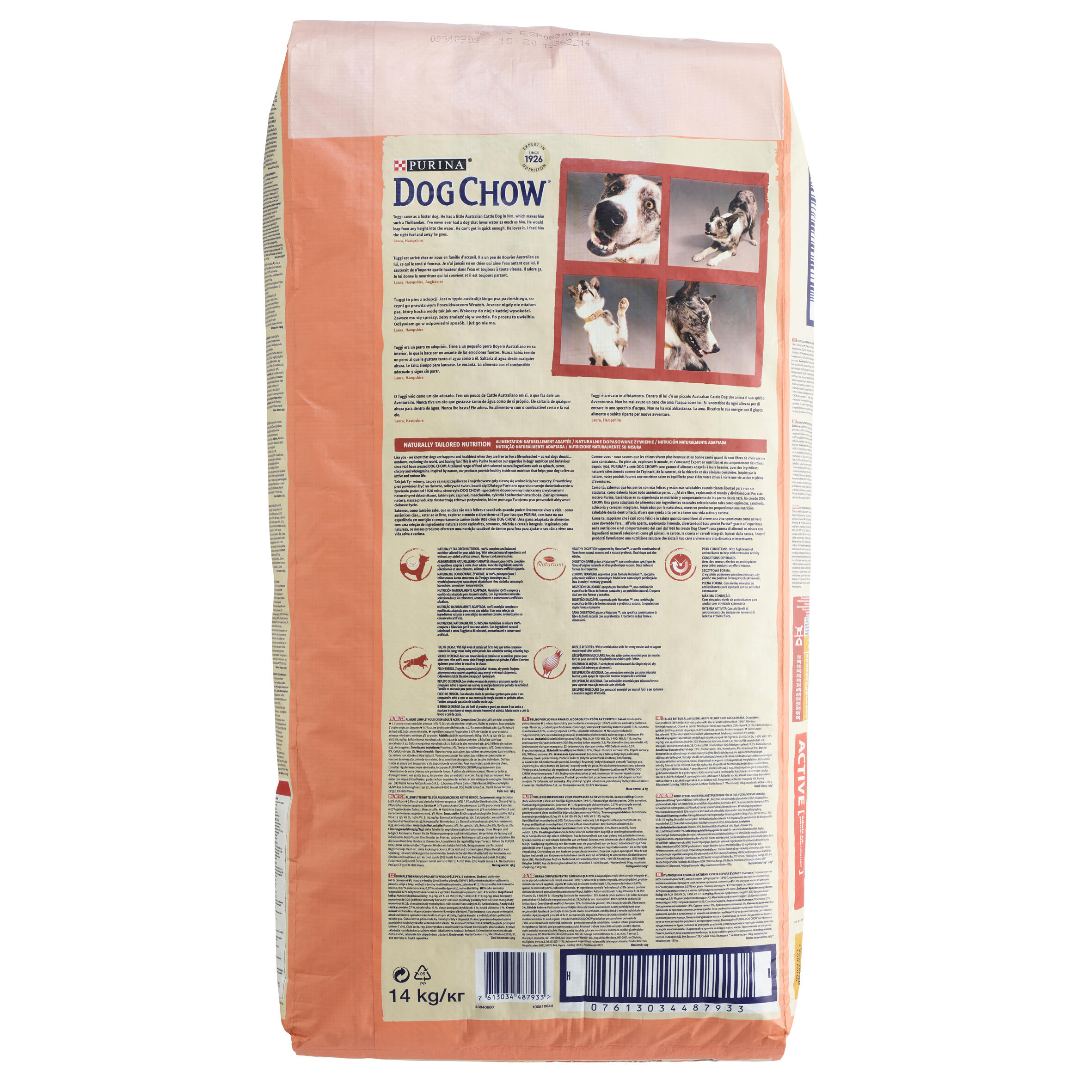 Hundefutter Adult Active Huhn Dog Chow 14 Kg 6/6