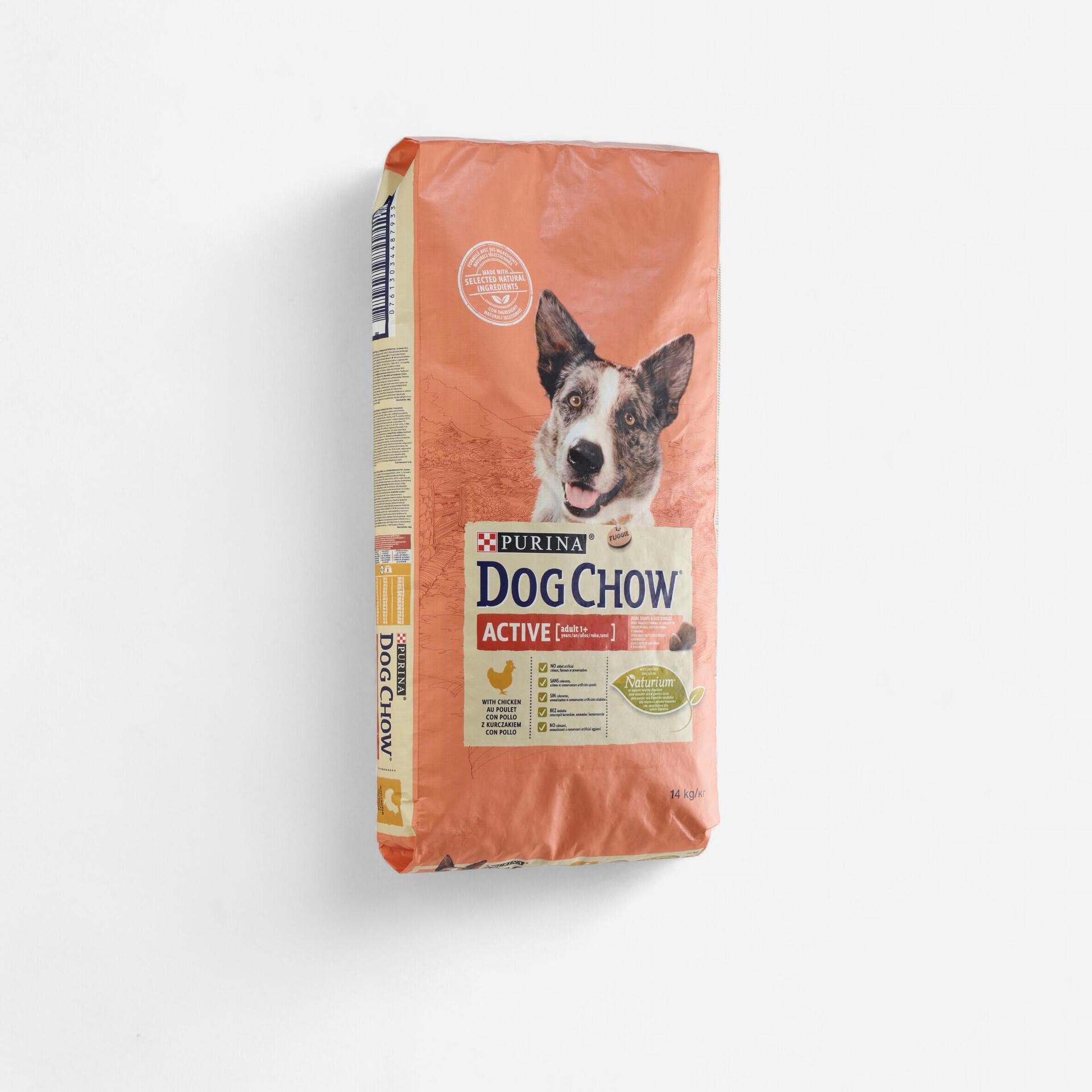 Croquettes chien adulte active poulet dogchow 14kg - Mobilité urbaine et outdoor - Plein air - DOG CHOW-Decathlon PRO - Clubs - Entreprises -
