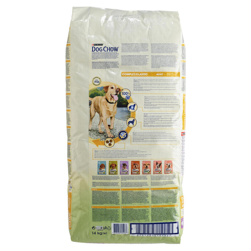 RAÇÃO COMPLETA/CLÁSSICA PARA CÃO ADULTO DOG CHOW BORREGO 14 KG