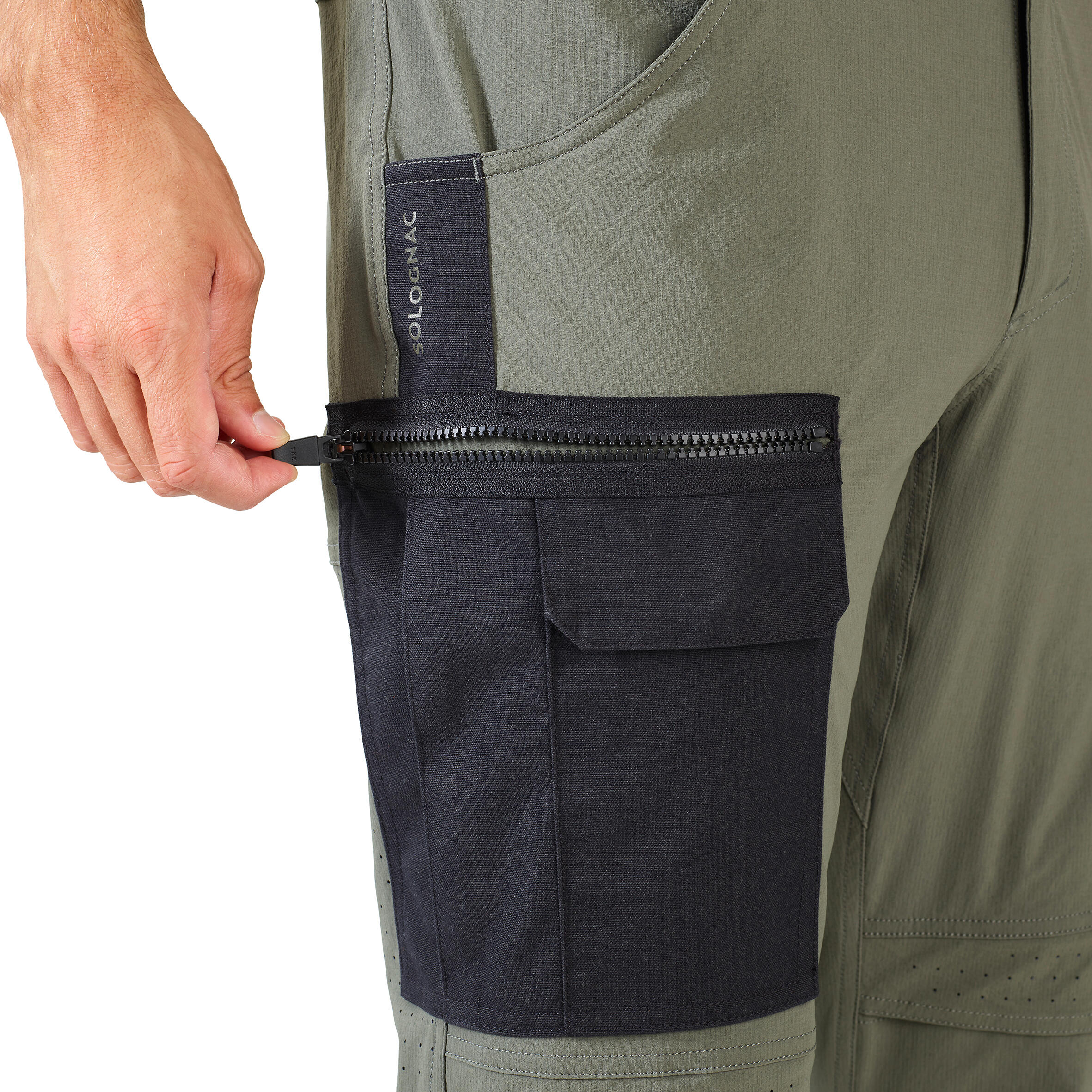 Pantalon chasse léger, résistant et respirant homme - Steppe 920 Guêtres Vert 12/21