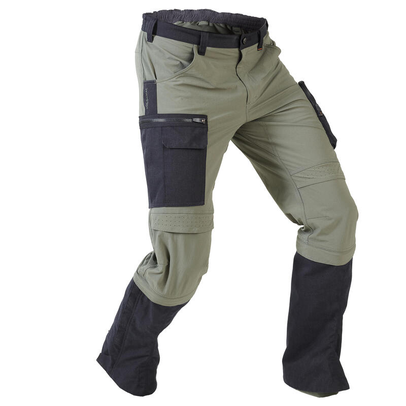 Pantalon chasse léger, résistant et respirant homme - Steppe 920 Guêtres Vert