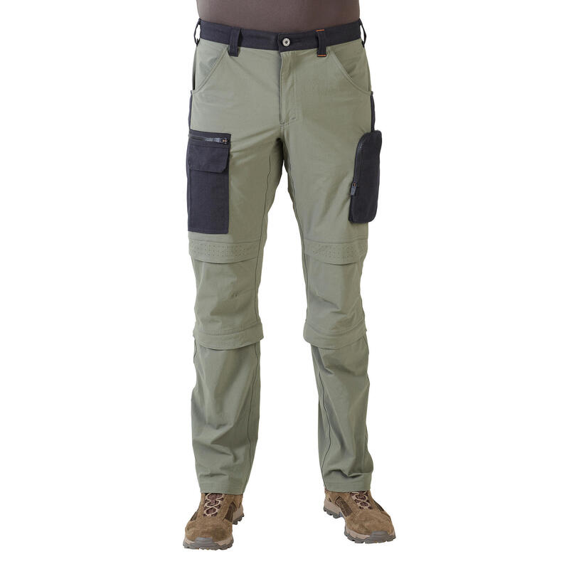 Pantalon chasse léger, résistant et respirant homme - Steppe 920 Guêtres Vert