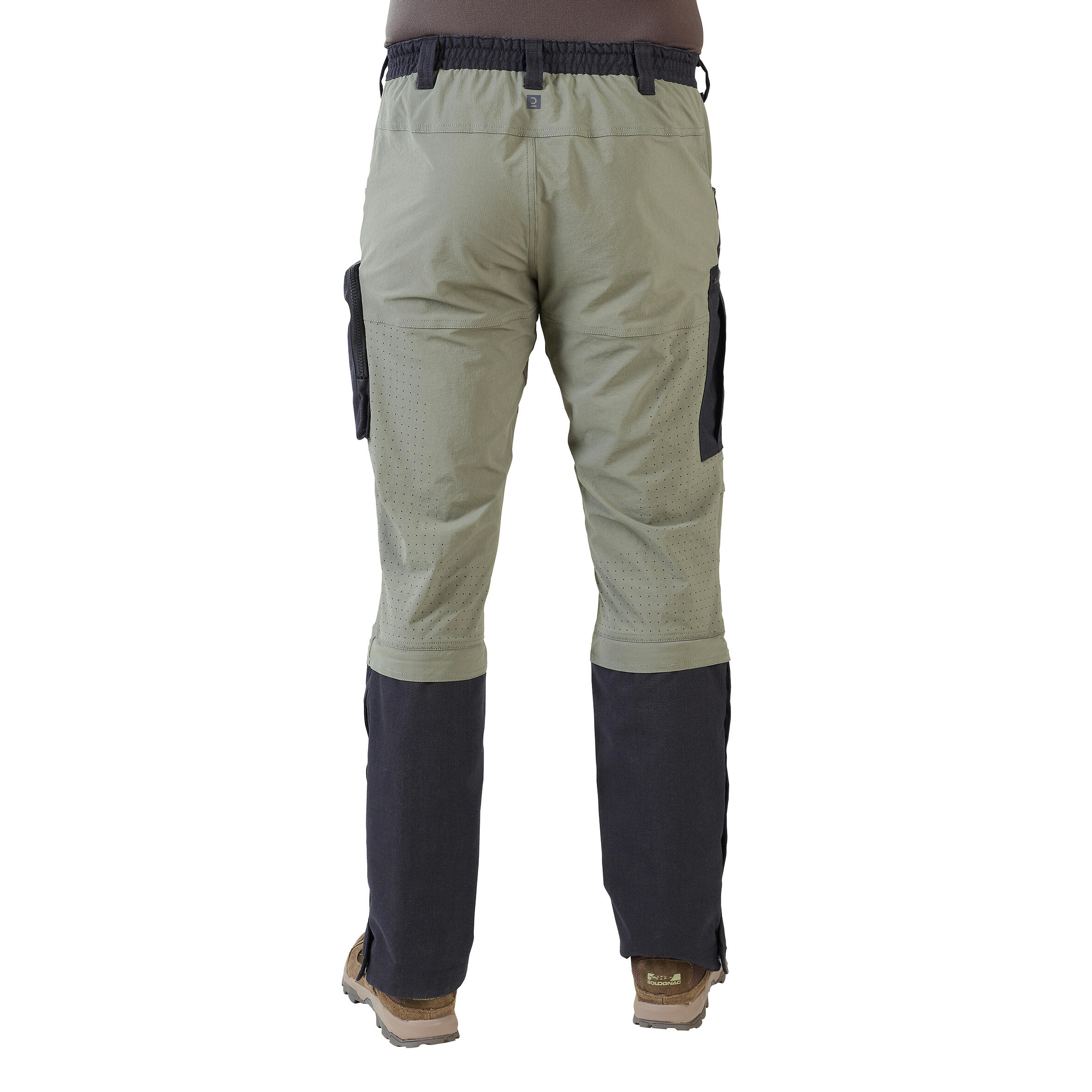 Pantalon chasse léger, résistant et respirant homme - Steppe 920 Guêtres Vert 7/21