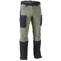 Pantalon chasse léger, résistant et respirant homme - Steppe 920 Guêtres Vert