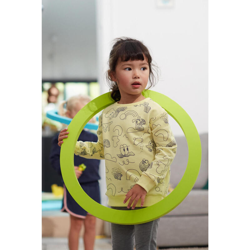 Sweat Decat'oons imprimé jaune Baby Gym enfant