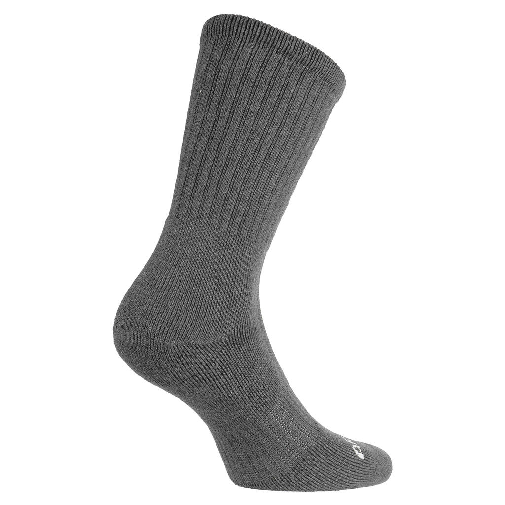 Sive/meliranosive čarape za tenis RS 500 (4 para)