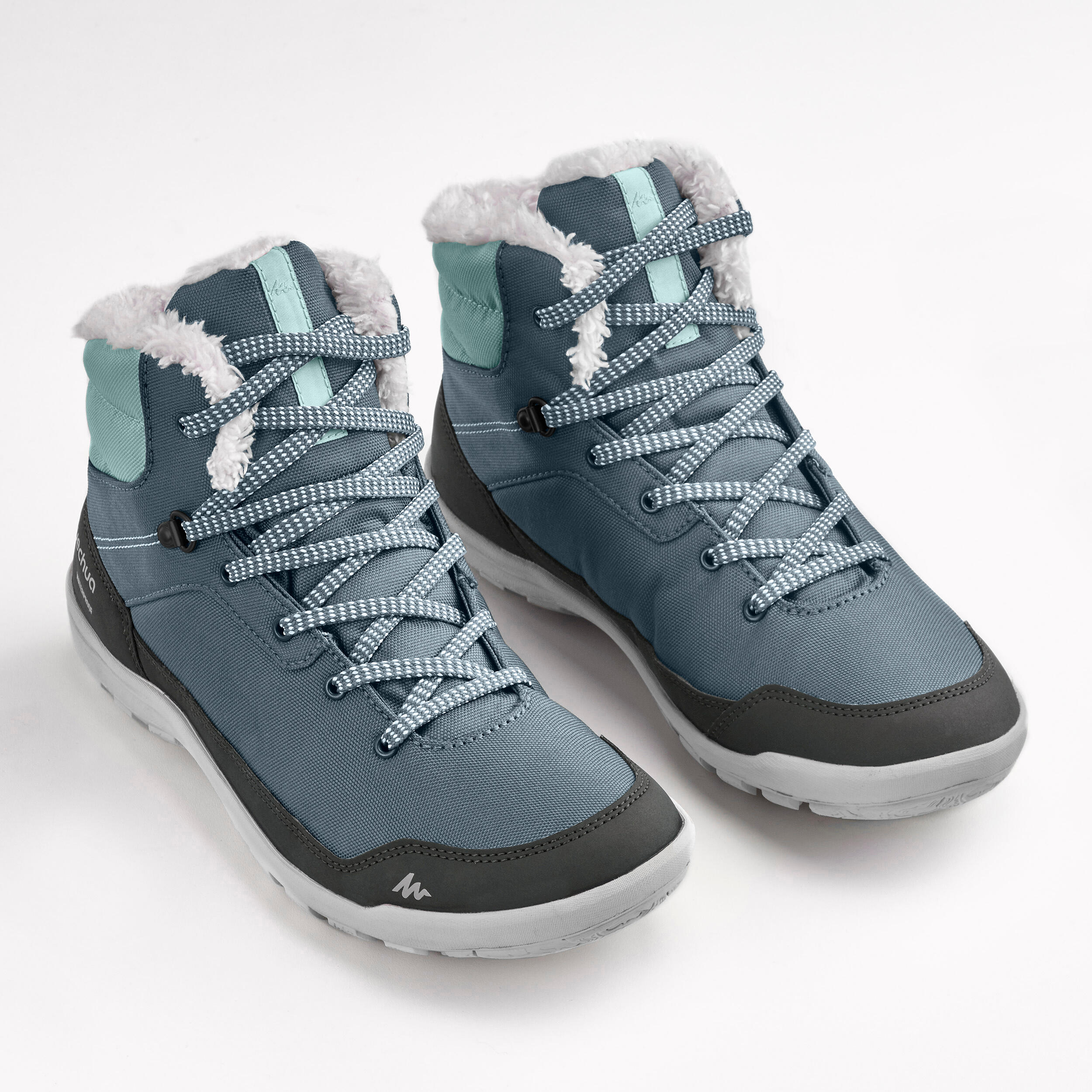 Women’s Warm and Waterproof Hiking Boots - SH100 MID 2/6
