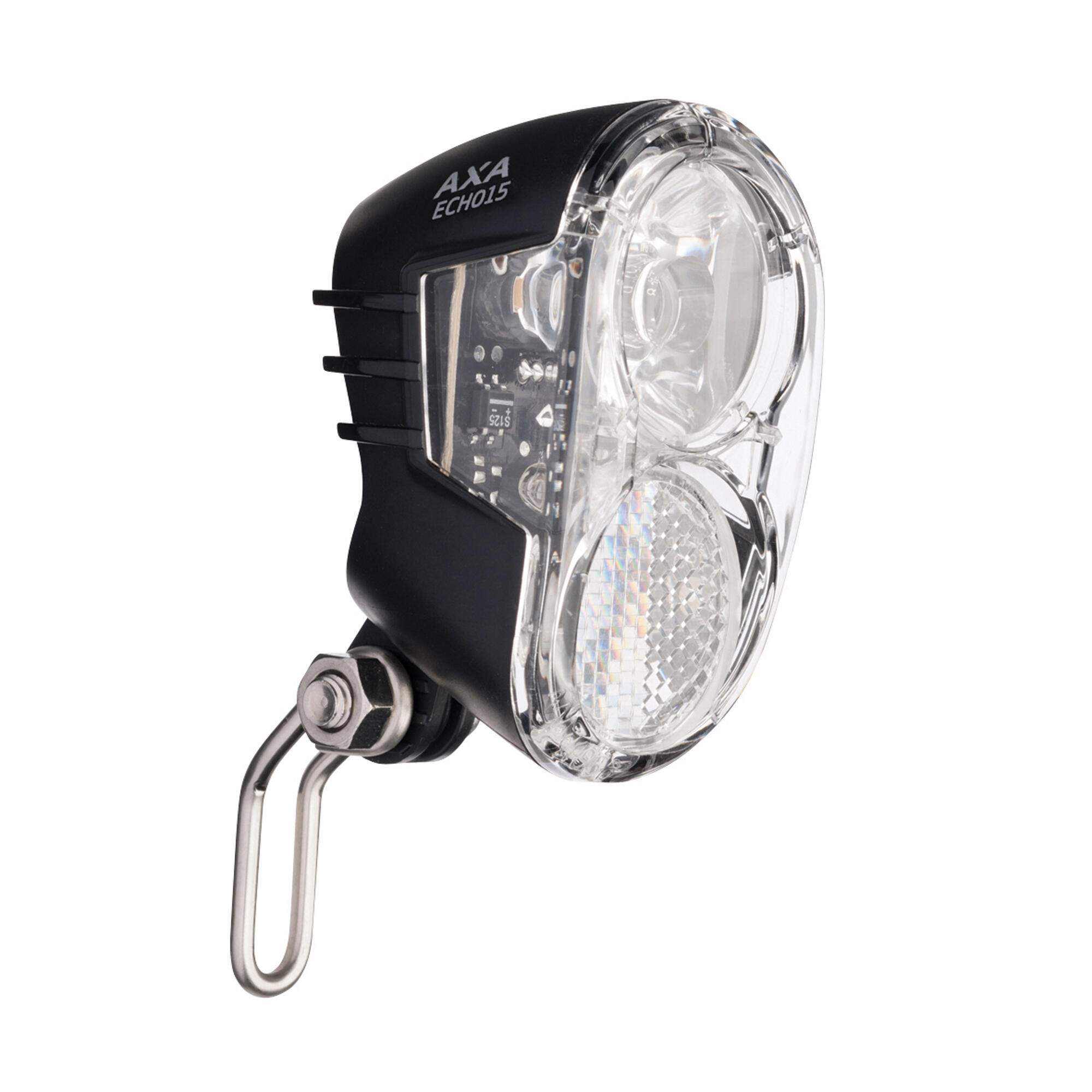 Priekinis dinama varomas LED žibintas „AXA Echo 15“ - Decathlon