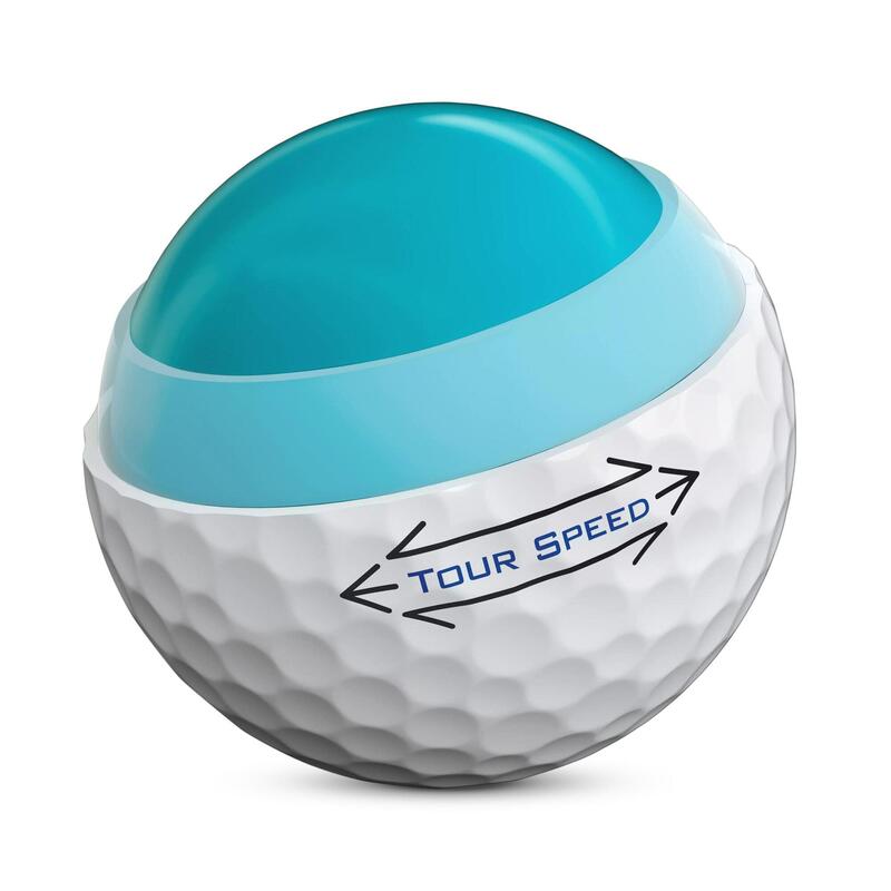 Golfballen Tour Speed 12 stuks wit