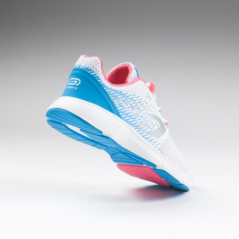 KID'S ATHLETICS SHOES - AT 300 BREATH - WHITE, BLUE AND PINK