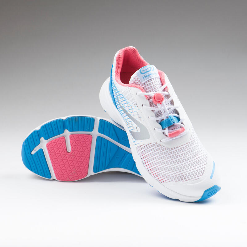KID'S ATHLETICS SHOES - AT 300 BREATH - WHITE, BLUE AND PINK