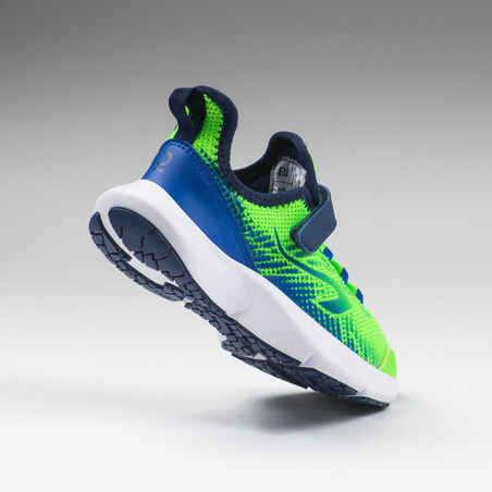 حذاء جري للأطفالAT Flex Run Rip-tab - أزرق وأخضر