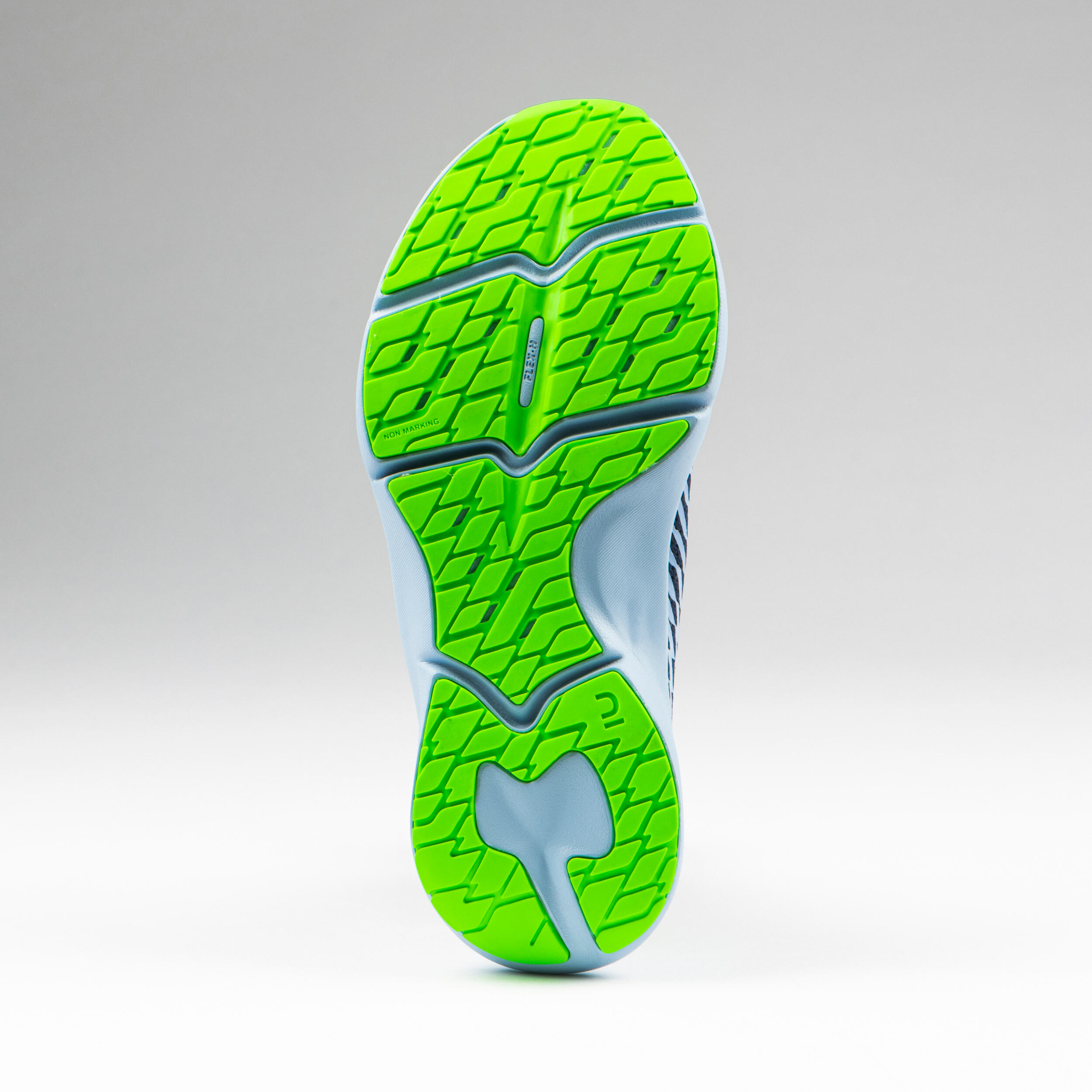 Lightweight and flexible lace-up trainers for children, AT Flex blue and green 6/15