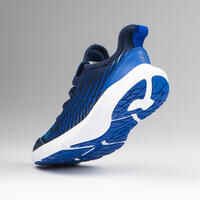 Laufschuhe Leichtathletik Schnürsenkel AT Flex Run Kinder blau/hellblau