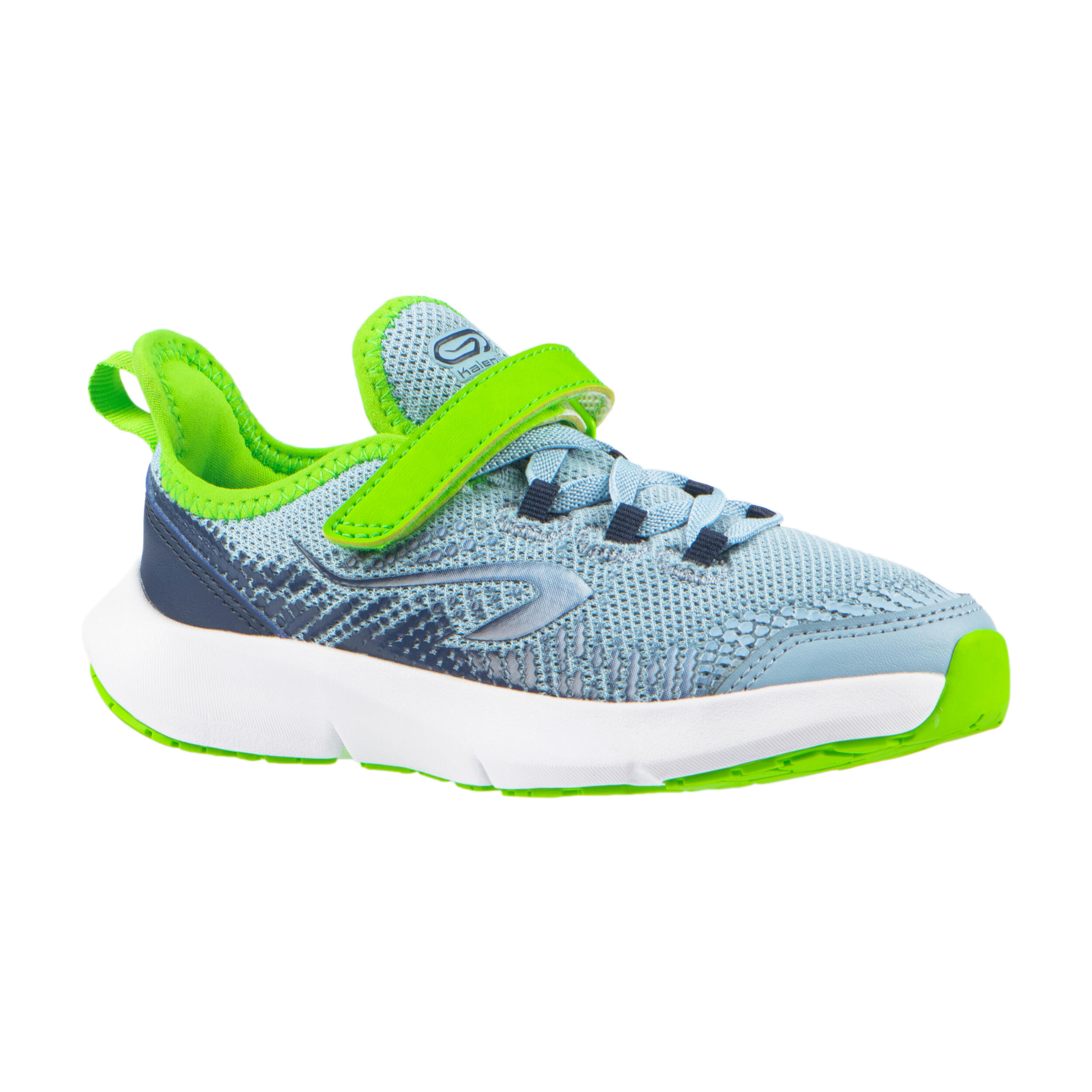 Kids' Rip-Tab Running Shoes AT Flex Run - Denim Blue/Green