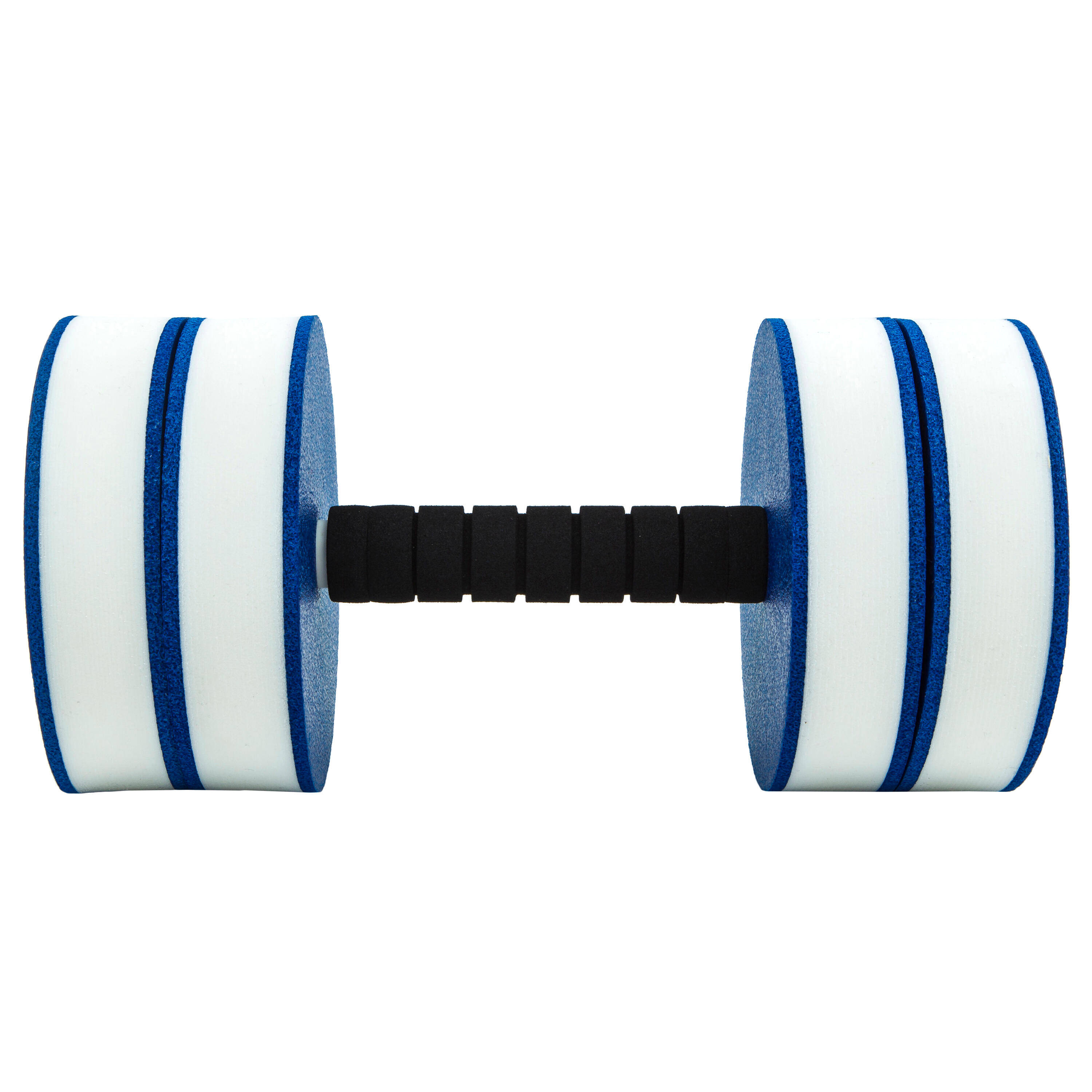 Pair of Foam Aquafit Dumbbells Aquagym blue white -  5