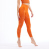 Seamless 7/8 Dynamic Yoga Leggings - Orange