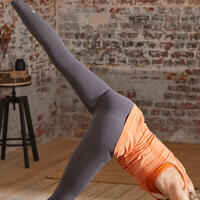 Leggings lang Yoga nahtlos grau