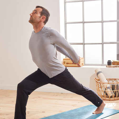 Seamless Long-Sleeved Gentle Yoga T-Shirt - Grey