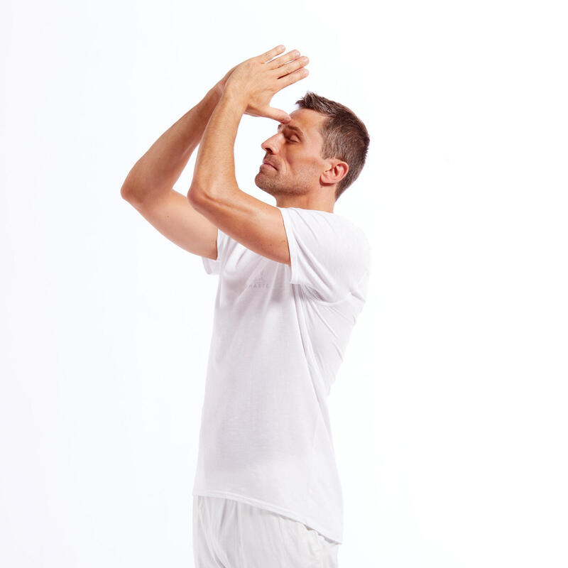 Tricou Yoga Ușoară alb Bărbați