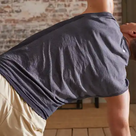 Men's Seamless Yoga Tank Top - Grey
