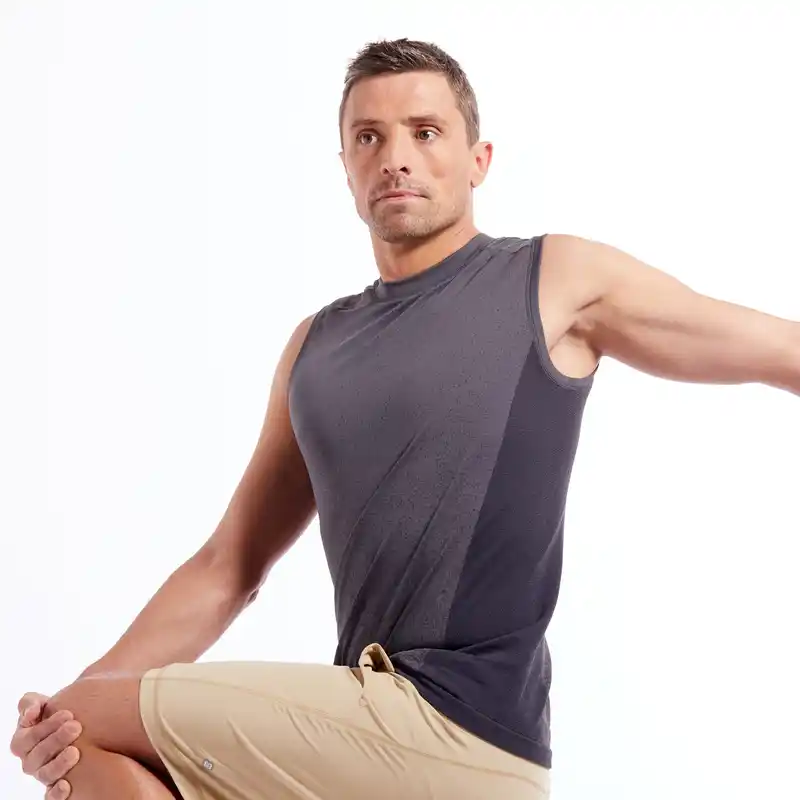 Men's Seamless Yoga Tank Top - Grey
