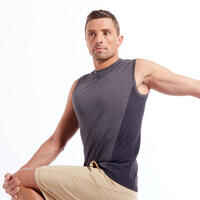 Tank-Shirt Yoga nahtlos Herren grau