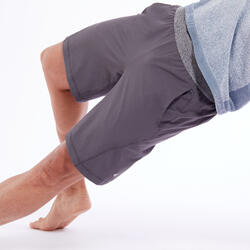 LINNEN SHORT VOOR DYNAMISCHE YOGA HEREN GRIJS