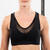 Brassière pole dance PAD amovibles bi-matière Femme - noir