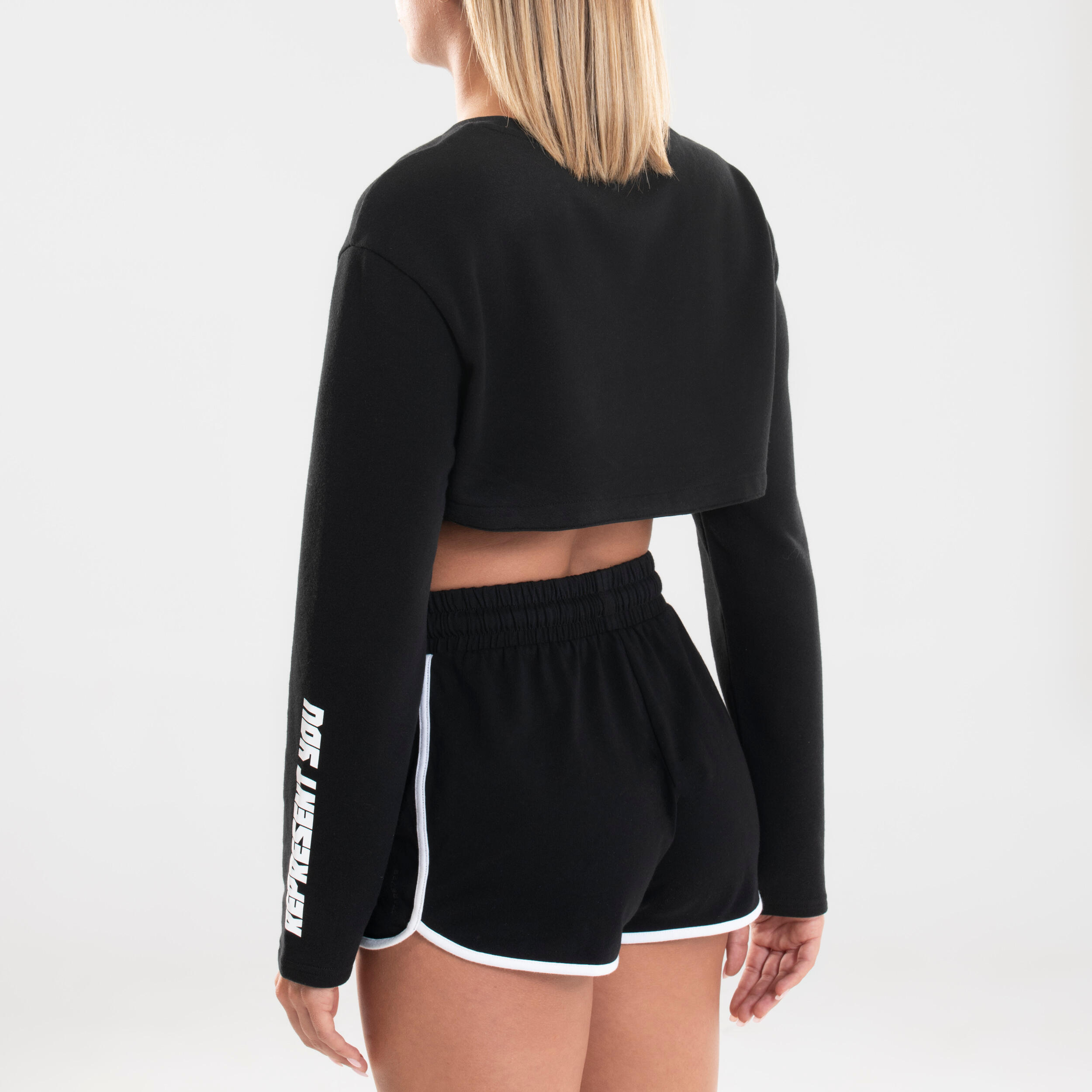 Women's Adjustable Urban Dance Sweatshirt - Black 6/9