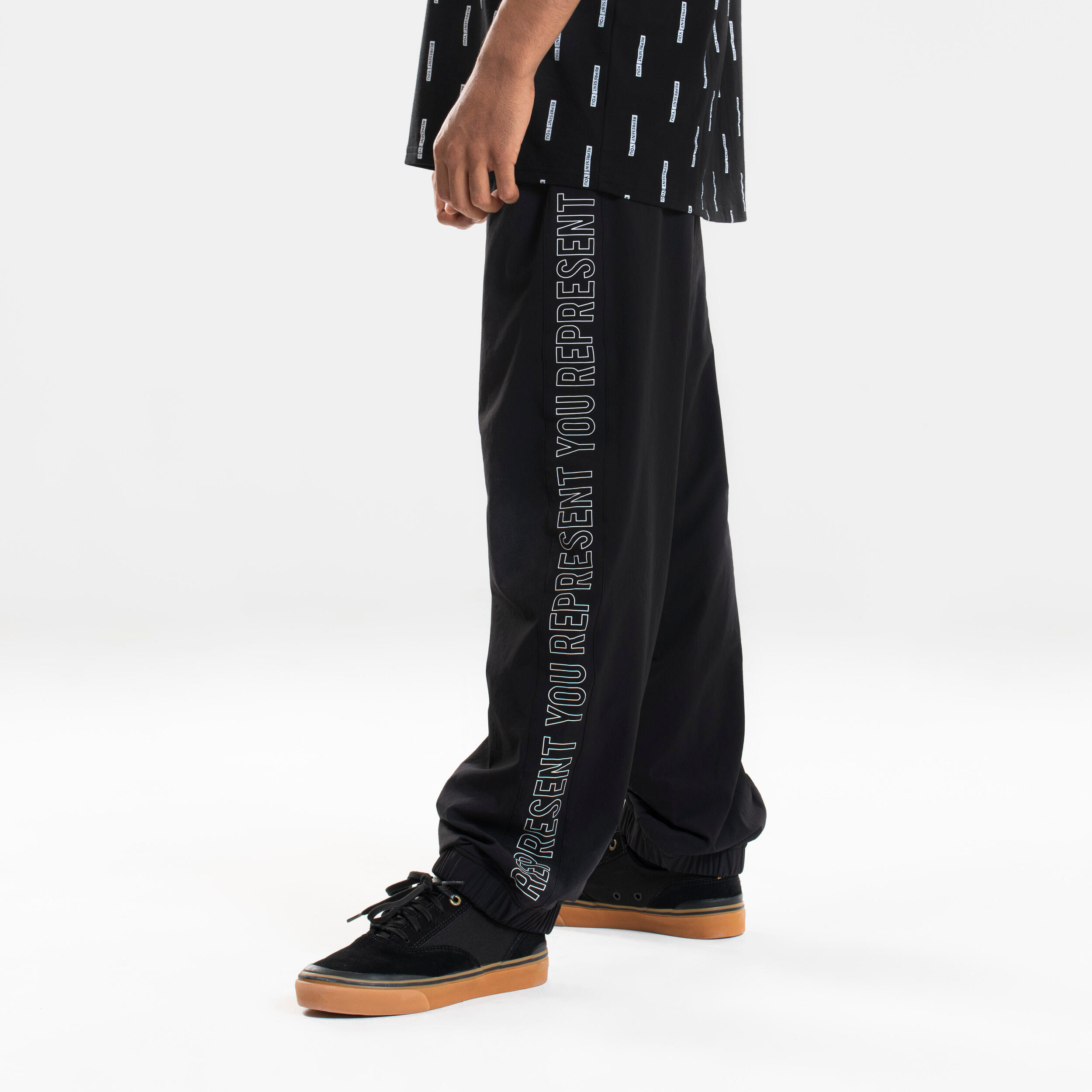 Men's black urban dance pants