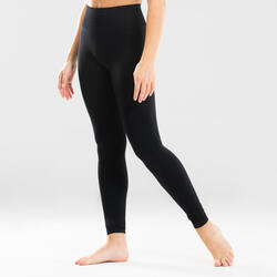Legging voor moderne dans meisjes zwart naadloos