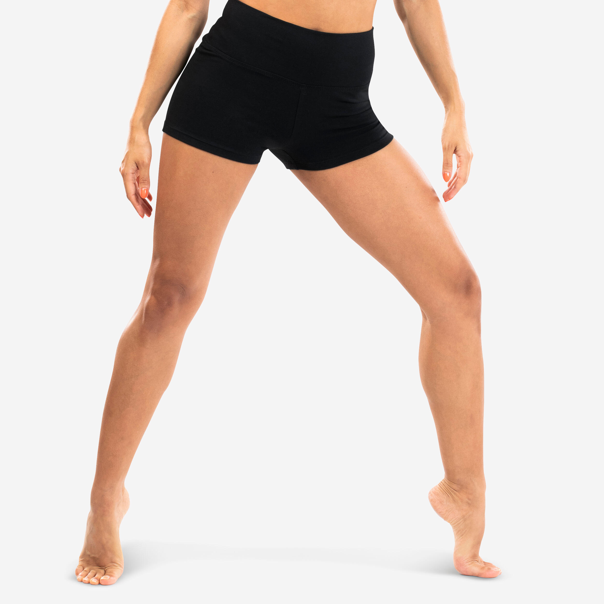 Black velour shorts girls gymnastics dance shorts best quality 