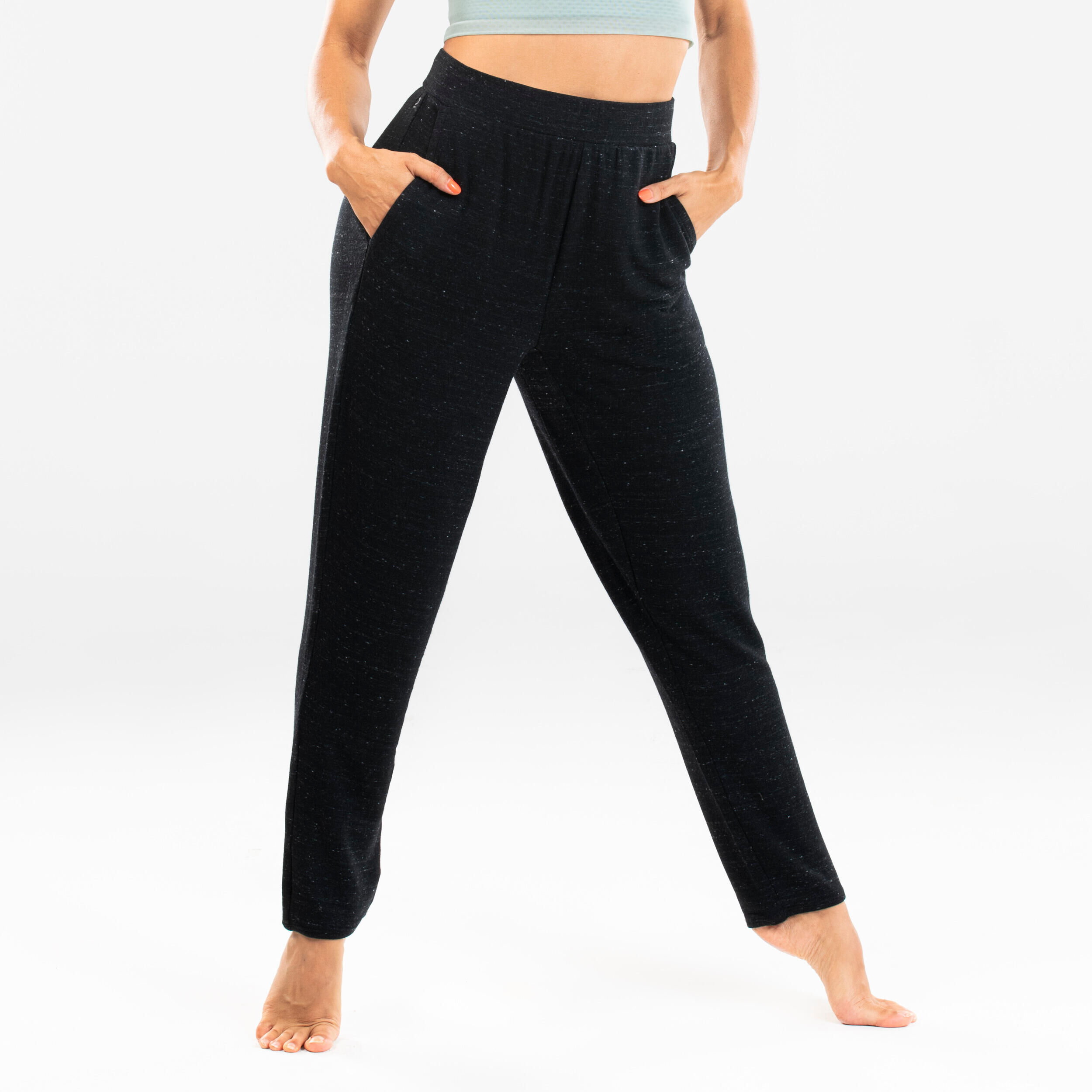 STAREVER Women's Modern Dance Adjustable Carrot Bottoms - Black