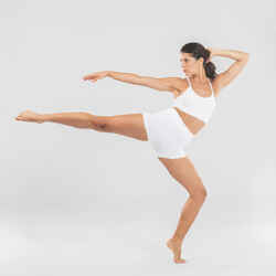 Women's Seamless Modern Dance Shorts - White