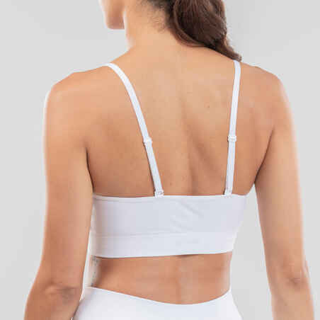 Women's Seamless Modern Dance Sports Bra - White