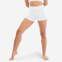 Short de danse moderne sans couture blanc femme